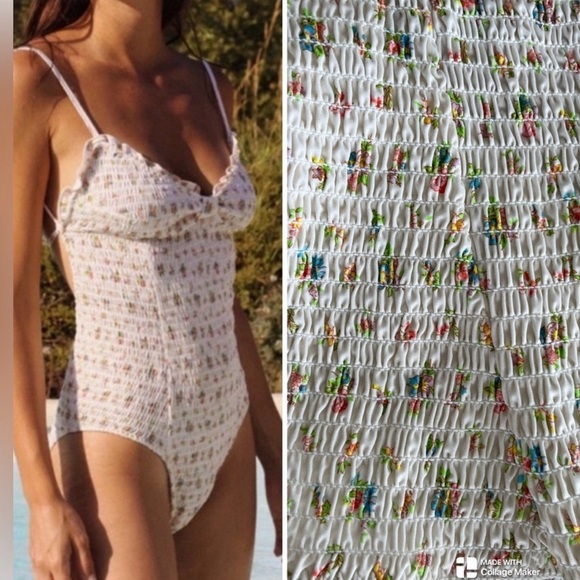 Doen one piece SOLD OUT Tropez Maillot in Liberty Print XS New with tags - Picture 3 of 6